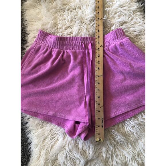 Victoria’s Secret Pink Terry Cloth Beach Shorts/sleepwear Pink Medium LL - Picture 2 of 6